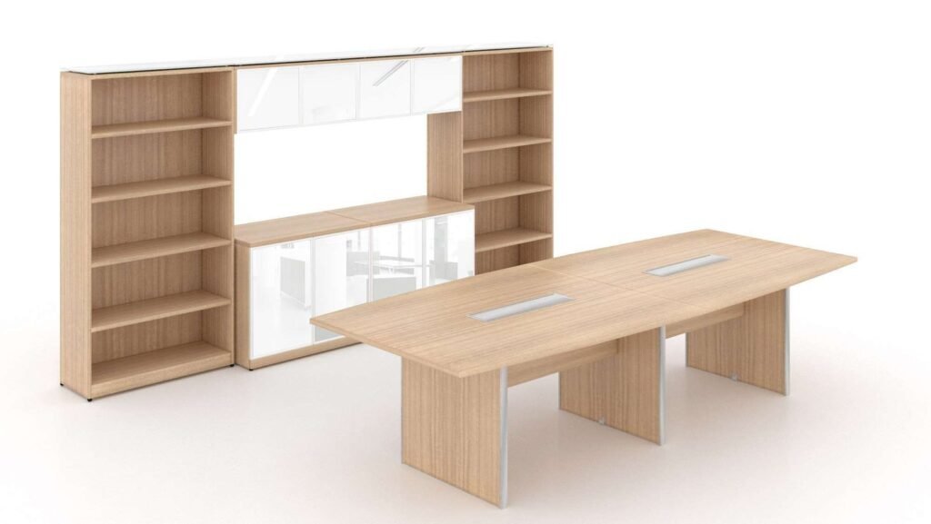 Conference Table Storage Hutch Bookcase Laminate