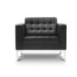 Reception Lounge Chair Black