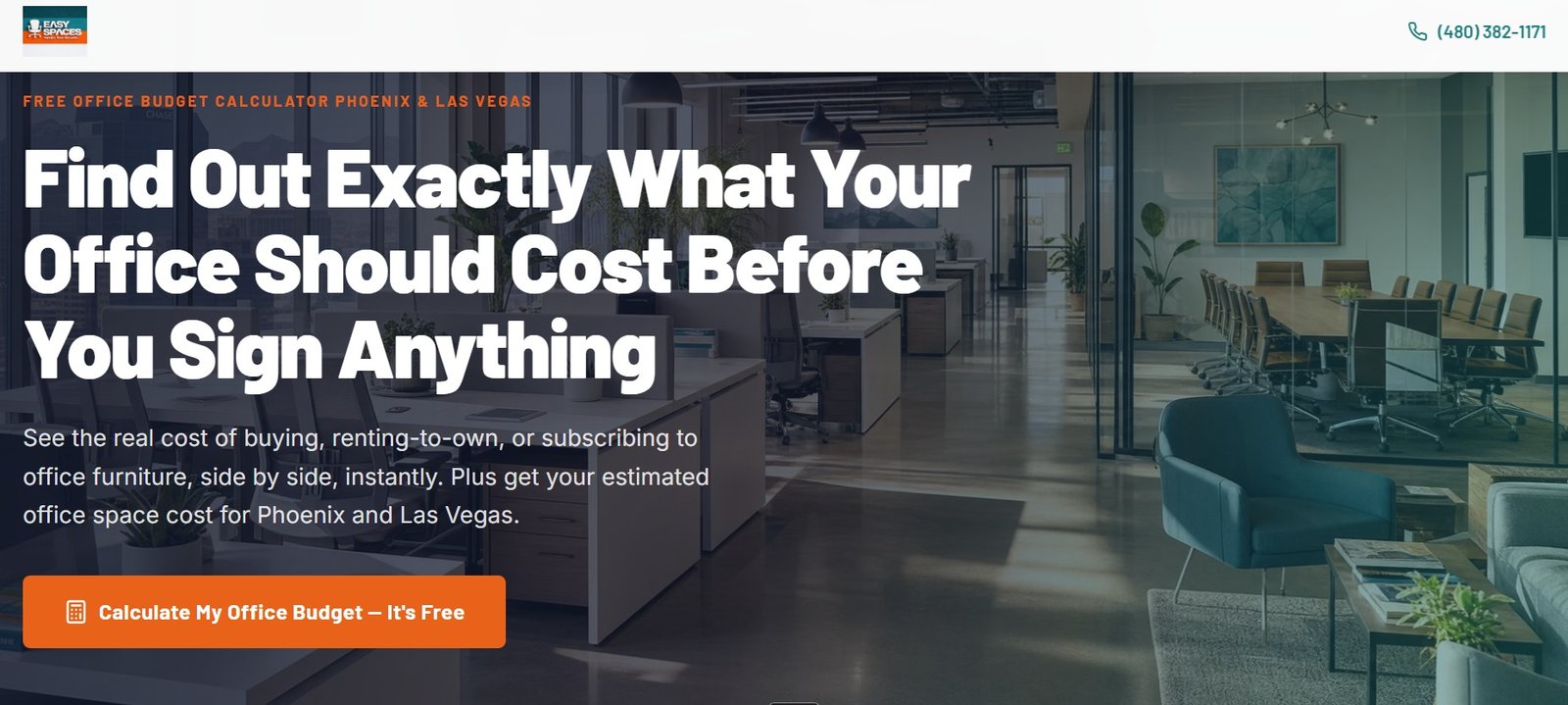 office budget calculator for office space and office furniture budgets